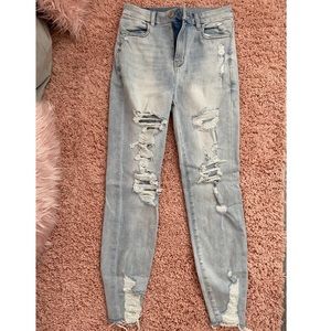 American eagle cropped jeans size 6 long